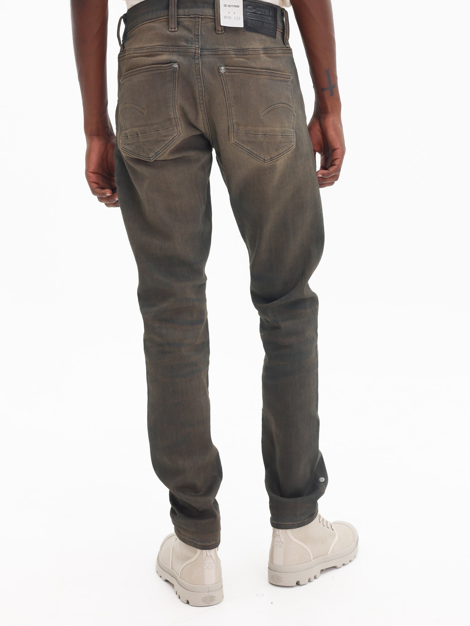 G-Star Jeans Revend FWD Skinny Antique Faded Sepia Grey
